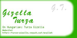 gizella turza business card